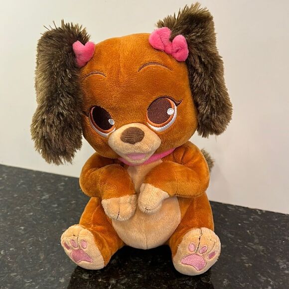 Disney Store Lady and the Tramp Girl Puppy Dog Plush Stuffed Animal Toy - Picture 1 of 7